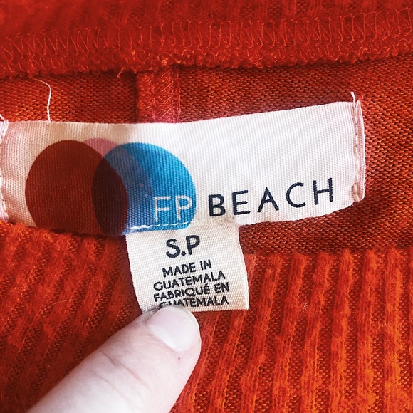 Free People Beach TGIF Balloon Sleeve Sweater Pullover Women’s Size SP - Picture 6 of 7